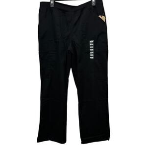 CHEROKEE Workwear Scrub Pants Womens Size Large Modern Classic Black